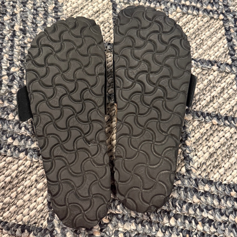 Birkenstock Madrid High Shine Big Buckle Black Sandals Size 36 - Picture 4 of 4